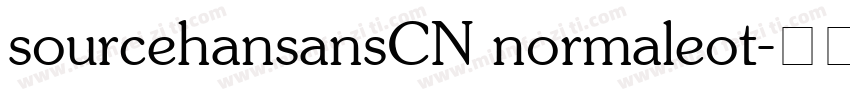 sourcehansansCN normaleot字体转换